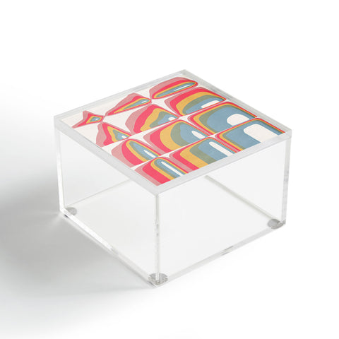 Emanuela Carratoni Whimsical Rainbow Acrylic Box