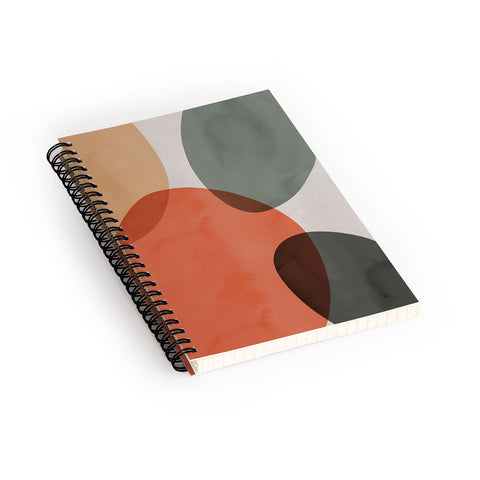Emanuela Carratoni Winter Abstract Theme Spiral Notebook