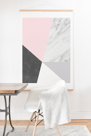 Emanuela Carratoni Winter Color Geometry Art Print And Hanger