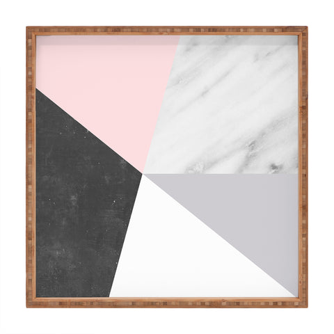 Emanuela Carratoni Winter Color Geometry Square Tray