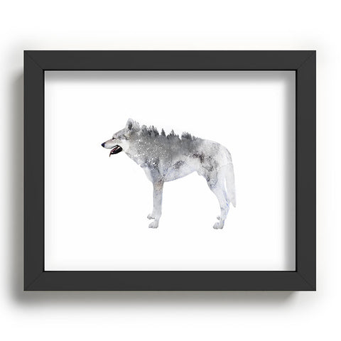 Emanuela Carratoni Winter Wolf 1 Recessed Framing Rectangle