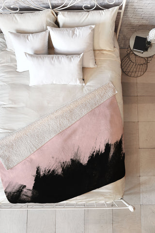 Emanuela Carratoni Yin Fleece Throw Blanket