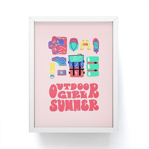 Emma Boys Outdoor Girl Summer Framed Mini Art Print