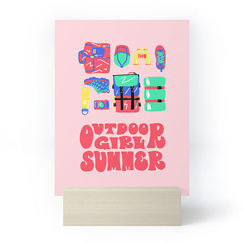 Emma Boys Outdoor Girl Summer Mini Art Print
