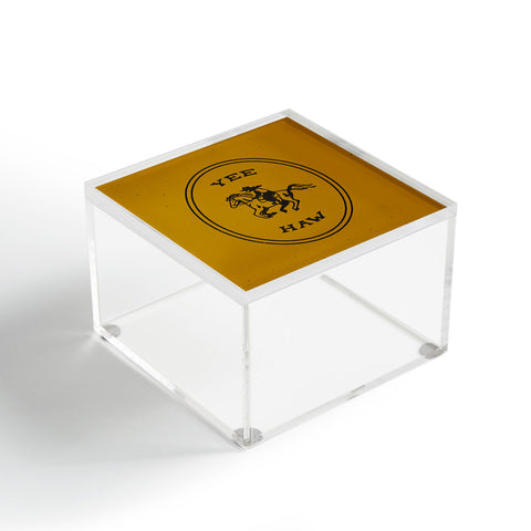 Emma Boys Yee Haw in Gold Acrylic Box