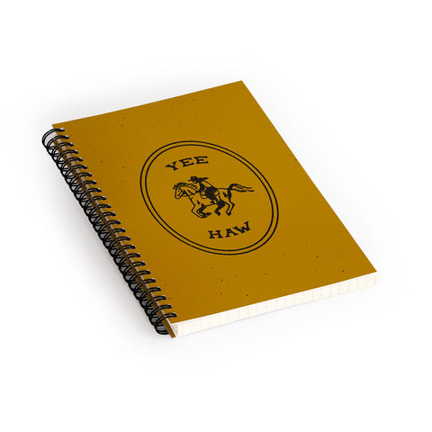 Emma Boys Yee Haw in Gold Spiral Notebook