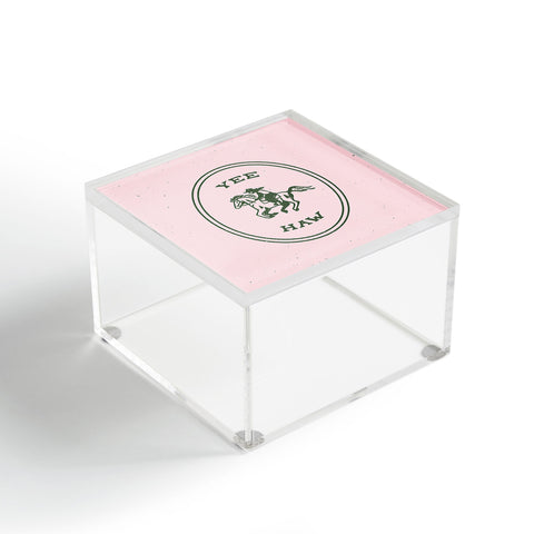 Emma Boys Yee Haw in Pink Acrylic Box