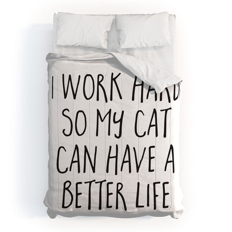EnvyArt Cat Better Life Comforter