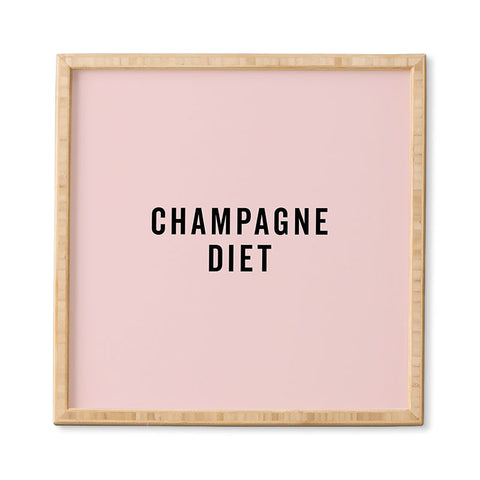 EnvyArt Champagne Diet Framed Wall Art