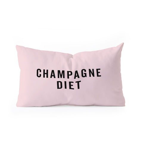 EnvyArt Champagne Diet Oblong Throw Pillow