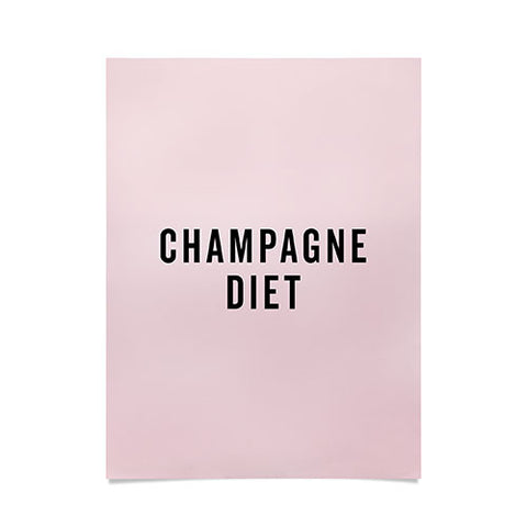 EnvyArt Champagne Diet Poster