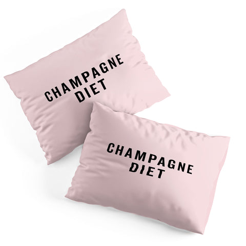 EnvyArt Champagne Diet Pillow Shams