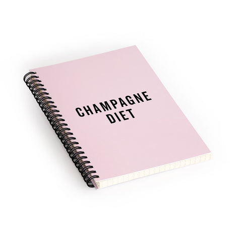 EnvyArt Champagne Diet Spiral Notebook