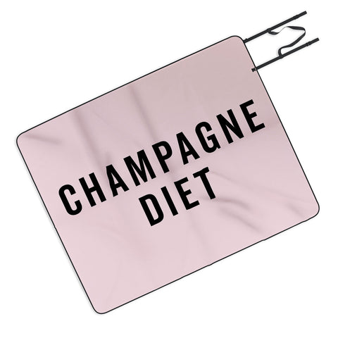EnvyArt Champagne Diet Picnic Blanket