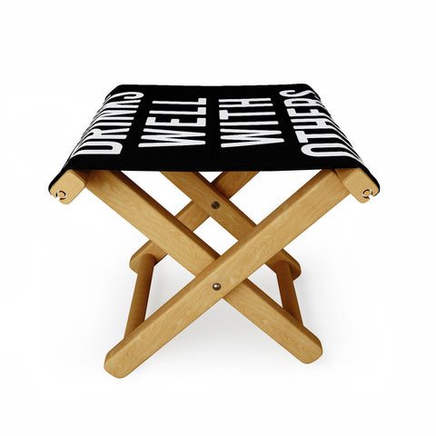 EnvyArt Drinks Well With Others Folding Stool