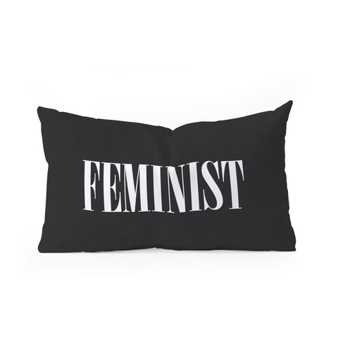 EnvyArt Feminist Oblong Throw Pillow