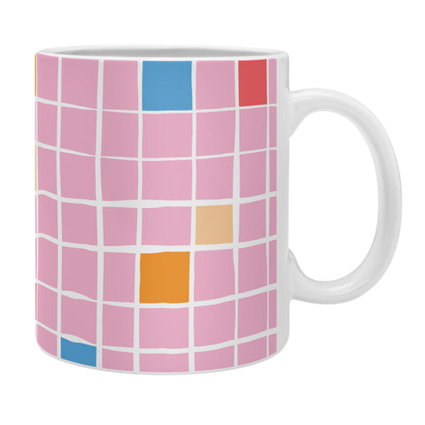 Erika Stallworth Modern Mosaic Pink Coffee Mug