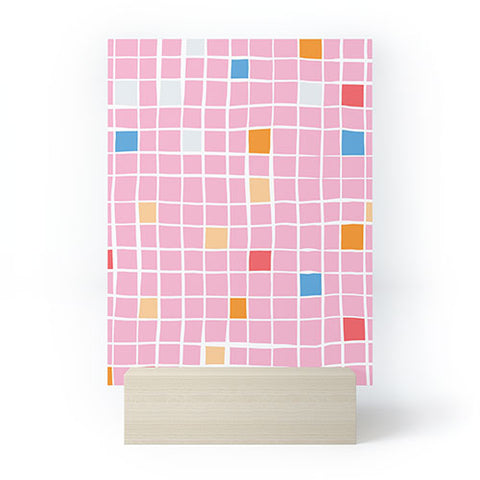 Erika Stallworth Modern Mosaic Pink Mini Art Print