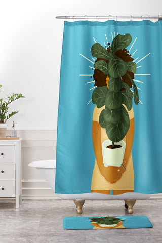 Erika Stallworth Plant Momma Shower Curtain And Mat