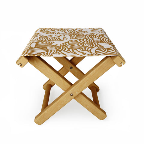 evamatise Big Cats and Palm Trees Jungle Folding Stool