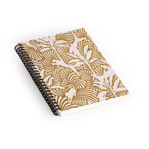evamatise Big Cats and Palm Trees Jungle Spiral Notebook