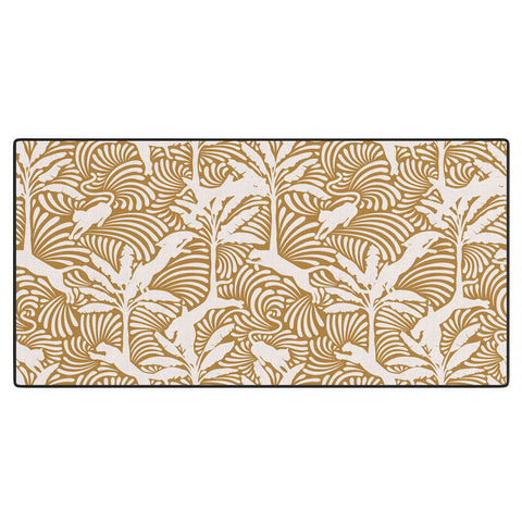 evamatise Big Cats and Palm Trees Jungle Desk Mat