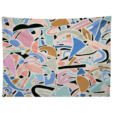 evamatise Contemporary Shapes N01 Spring Abstraction Tapestry