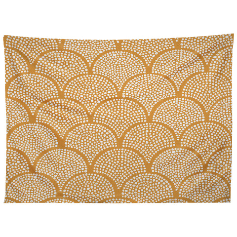 evamatise Japanese Fish Scales Golden Tapestry