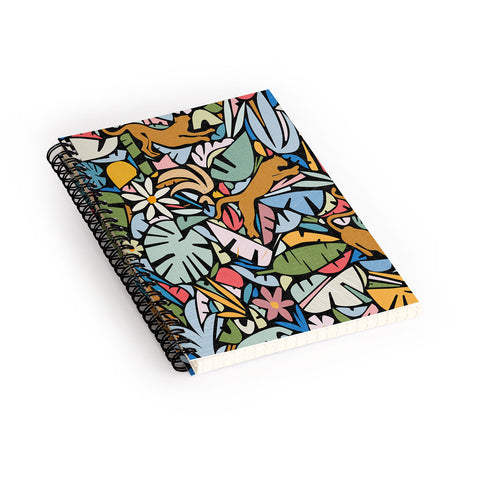 evamatise Joyful Jungle Maximalist Mode Spiral Notebook