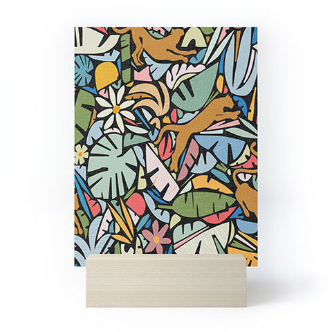 evamatise Joyful Jungle Maximalist Mode Mini Art Print