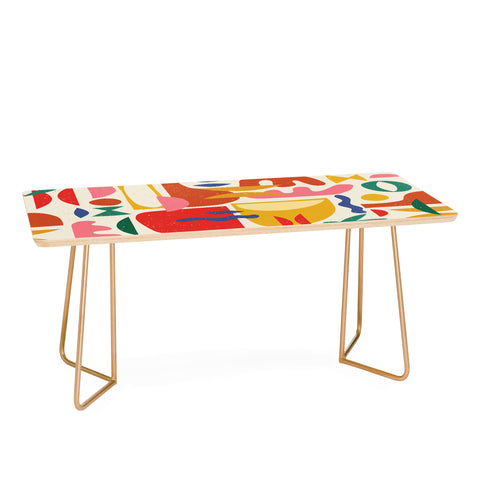 evamatise Mid Century Summer Abstraction Coffee Table