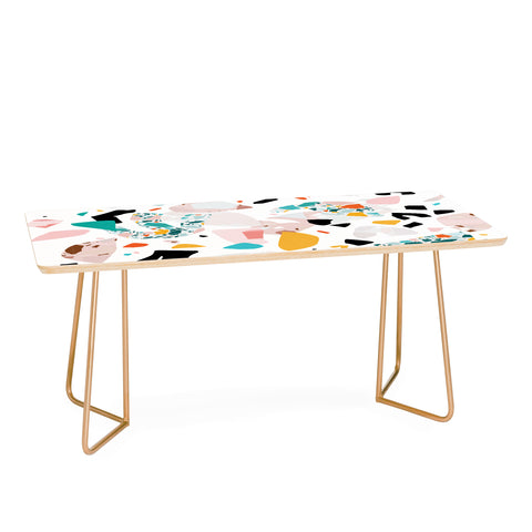 evamatise Mixed Mess I Collage Terrazzo Coffee Table