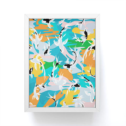 evamatise Pastel Koi Ponds Framed Mini Art Print