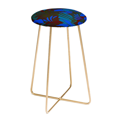 evamatise Summer Night in the Jungle Counter Stool