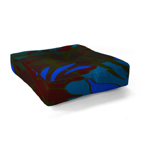 evamatise Summer Night in the Jungle Floor Pillow Square