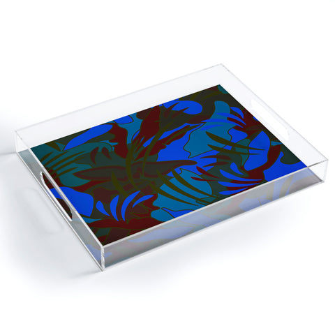 evamatise Summer Night in the Jungle Acrylic Tray