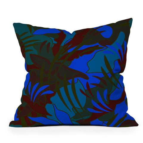evamatise Summer Night in the Jungle Outdoor Throw Pillow