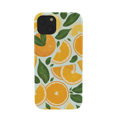 evamatise Summery Citrus Mood Mint Splash Phone Case