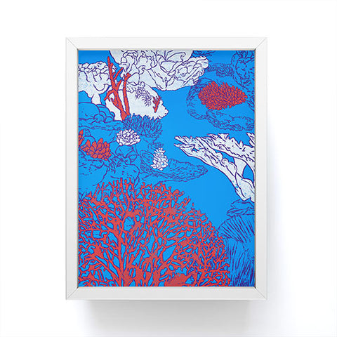 Evgenia Chuvardina Big coral reef Framed Mini Art Print