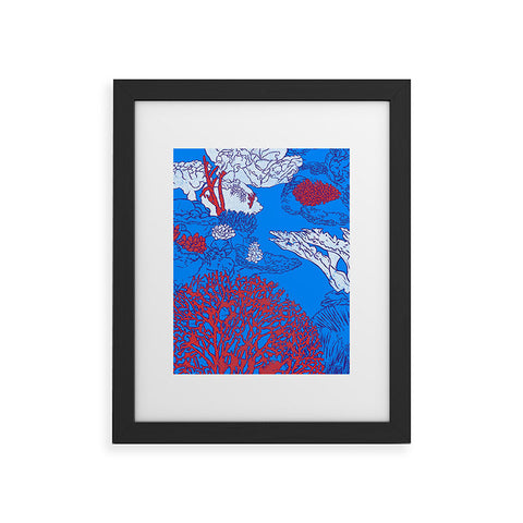 Evgenia Chuvardina Big coral reef Framed Art Print