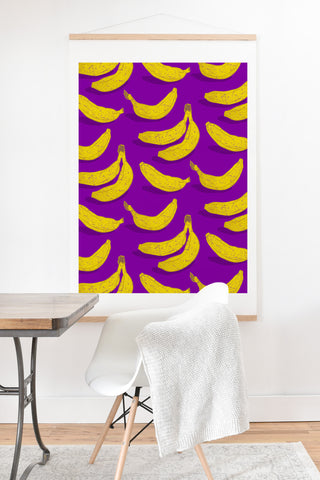 Evgenia Chuvardina Bright bananas Art Print And Hanger