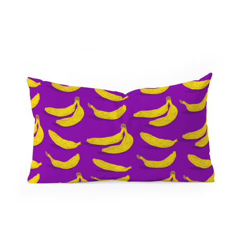 Evgenia Chuvardina Bright bananas Oblong Throw Pillow