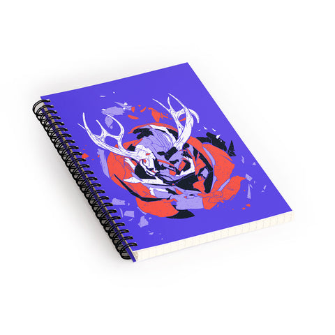 Evgenia Chuvardina Christmas Reindeer Spiral Notebook