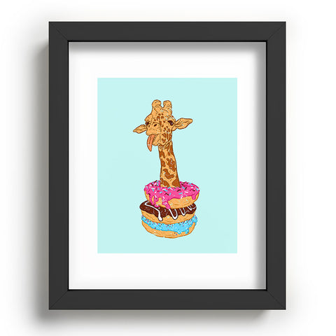 Evgenia Chuvardina Donuts giraffe Recessed Framing Rectangle