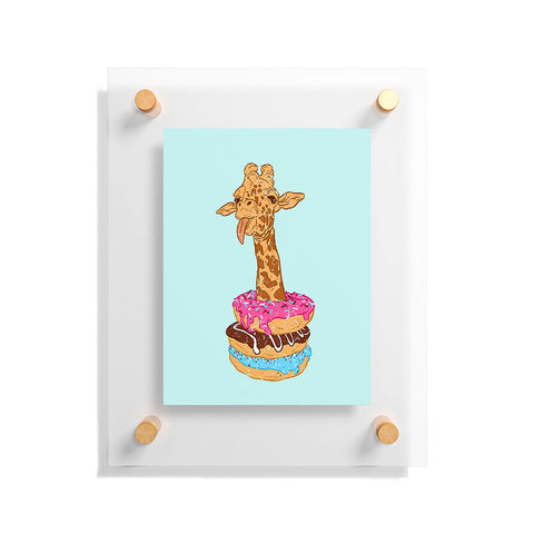 Evgenia Chuvardina Donuts giraffe Floating Acrylic Print