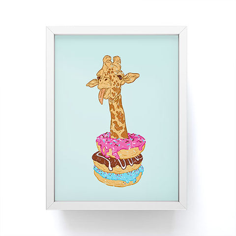 Evgenia Chuvardina Donuts giraffe Framed Mini Art Print