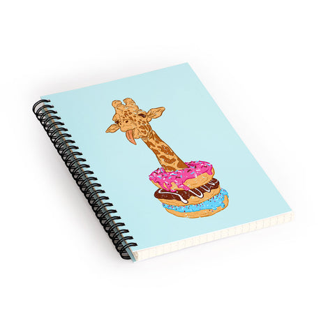 Evgenia Chuvardina Donuts giraffe Spiral Notebook