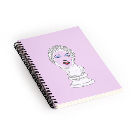 Evgenia Chuvardina Marilyn Aphrodite Spiral Notebook