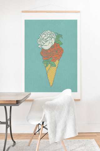 Evgenia Chuvardina Rose ice cream Art Print And Hanger