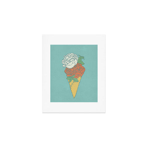 Evgenia Chuvardina Rose ice cream Art Print